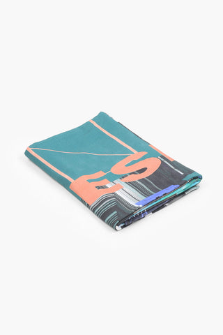 HOME LINEN printed CYBER CLASH gym towel