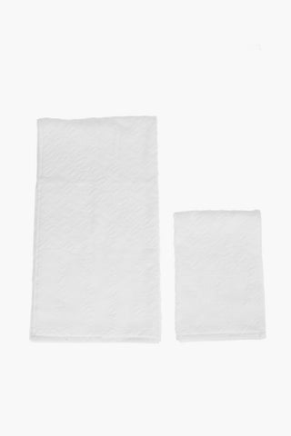 HOME LINEN cotton 3DLOGO 2 set bath towel