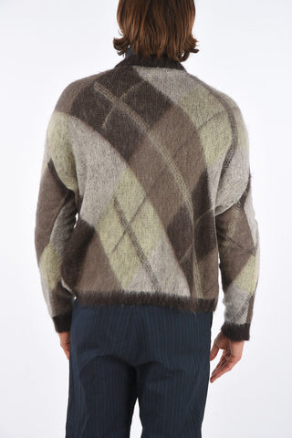 Mohair Blend Cardigan with Buttons