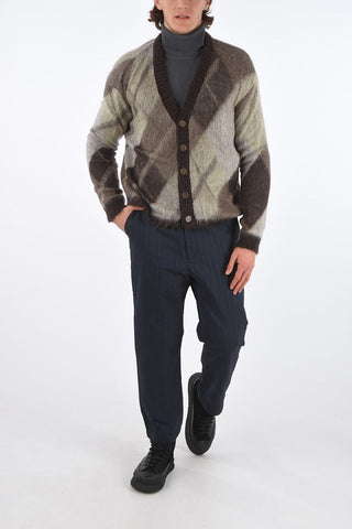Mohair Blend Cardigan with Buttons