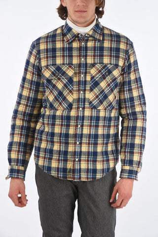 Eco-shearling Lined Plaid Shirt