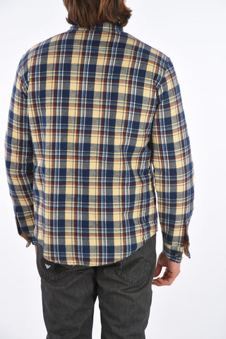 Eco-shearling Lined Plaid Shirt