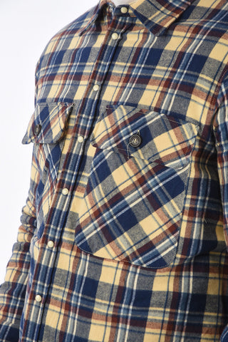 Eco-shearling Lined Plaid Shirt