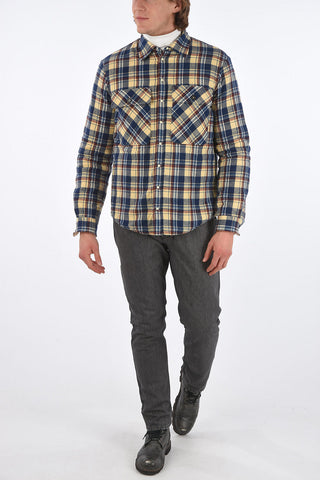 Eco-shearling Lined Plaid Shirt