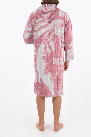 HOME LINEN hooded FLORASHADOW bathrobe