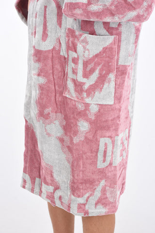 HOME LINEN hooded FLORASHADOW bathrobe