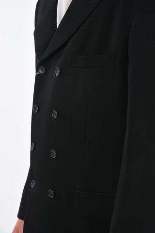 Blazer Doppiopetto in Lana con Rever a Lancia