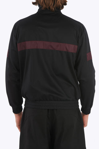 2 Pocket Sweatshirt with Front Zip and Contrasting Bands