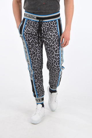 Joggers #DGMILLENNIALS con Fronte Animalier e Retro Monogram
