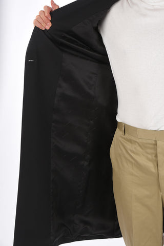 Peak Lapel Double Breasted Overcoat
