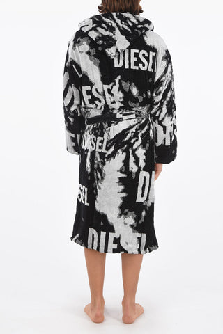 HOME LINEN hooded FLORASHADOW bathrobe