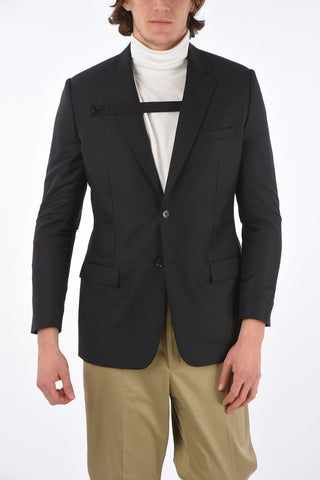 2 Button Blazer with Logoed Label
