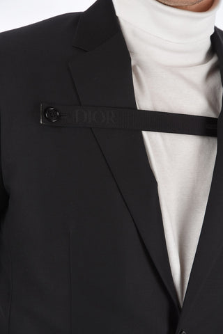 2 Button Blazer with Logoed Label