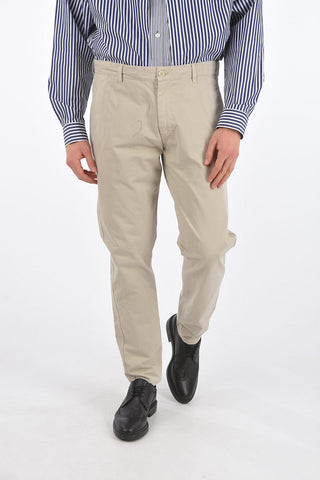 4 Pocket Cotton Pants with Inner Drawstring
