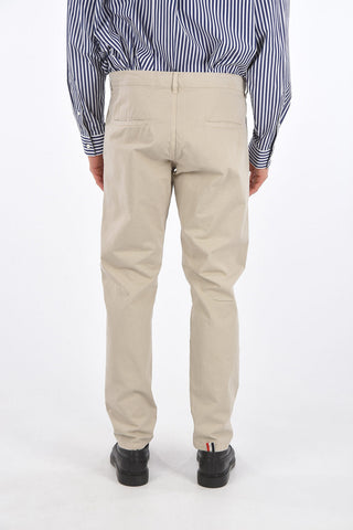 4 Pocket Cotton Pants with Inner Drawstring