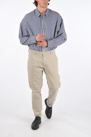 4 Pocket Cotton Pants with Inner Drawstring
