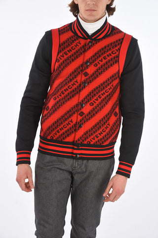 Bomber in Lana Teddy CHAIN con Bottoni Automatici
