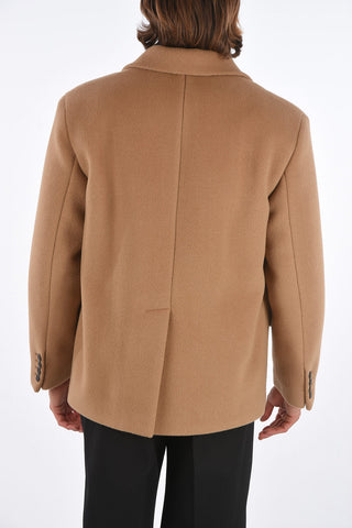 Cappotto in Lana Imbottito con Tasche ad Aletta