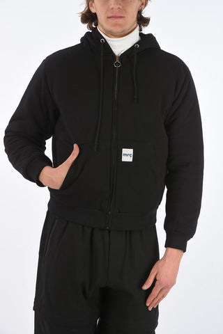 Padded Hoodie with Front Zip