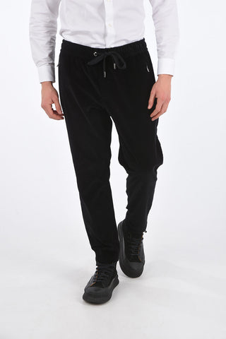 Pantaloni in Velluto a Coste con Coulisse