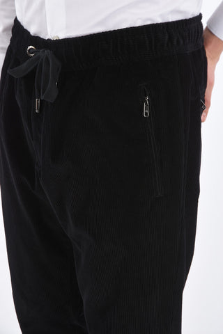 Pantaloni in Velluto a Coste con Coulisse