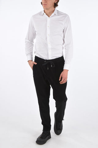 Pantaloni in Velluto a Coste con Coulisse