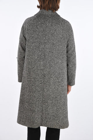Single-breasted Barleycorn Coat with Flush Pockets