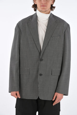 Shephard's Check Oversized Blazer