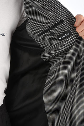 Shephard's Check Oversized Blazer