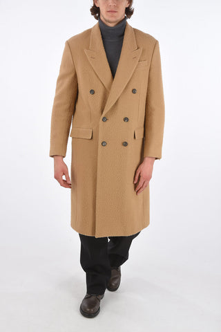 Felt Wool Double Breasted Coat