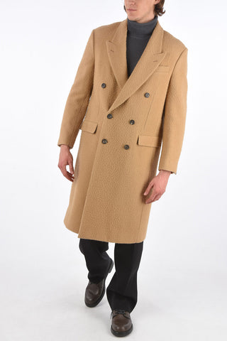 Felt Wool Double Breasted Coat