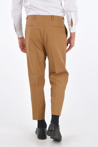 4 Pocket Cropped Pants with Ankle Zips