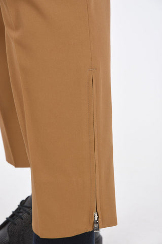 4 Pocket Cropped Pants with Ankle Zips
