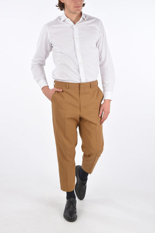 4 Pocket Cropped Pants with Ankle Zips