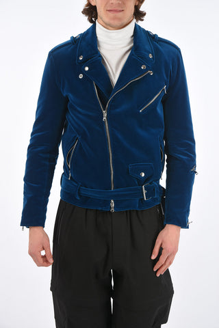 SLIM FIT Biker Velvet Jacket