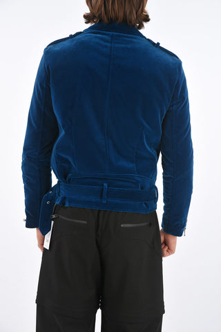 SLIM FIT Biker Velvet Jacket