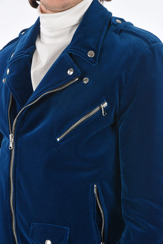 SLIM FIT Biker Velvet Jacket