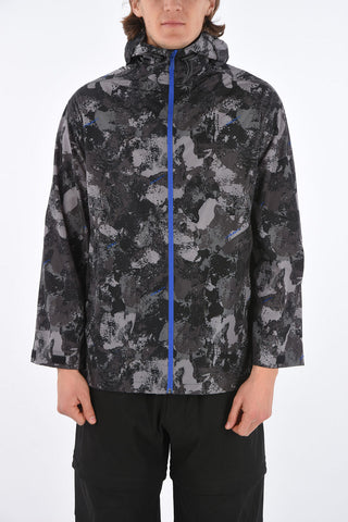 Giacca a Vento COUNTY CAMOU con Cappuccio e Motivo Camouflage