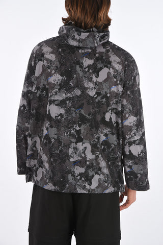 Giacca a Vento COUNTY CAMOU con Cappuccio e Motivo Camouflage