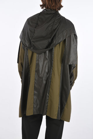 Oversized Raincoat with Hood
