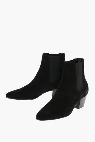 Suede Chelsea Western Booties