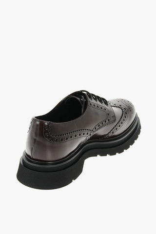 Derby Brogue Stringate in Pelle Spazzolata