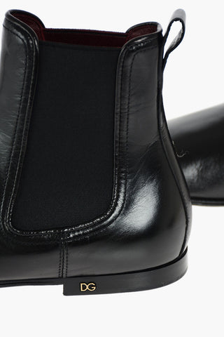 Smooth Sole Leather Chelsea Booties