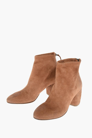 Suede COLTELLO Booties with Back Zip
