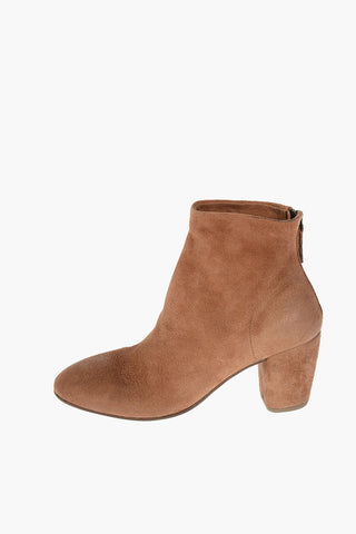 Suede COLTELLO Booties with Back Zip