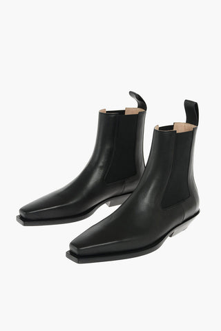 Leather Chelsea Western Booties