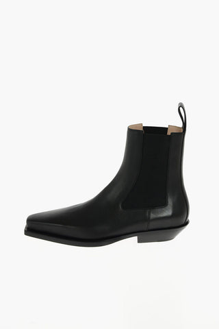Leather Chelsea Western Booties