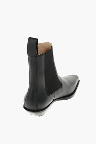 Leather Chelsea Western Booties