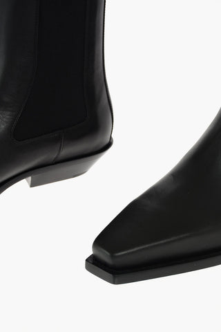 Leather Chelsea Western Booties