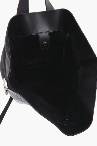 Zaino in tessuto con rifiniture in pelle